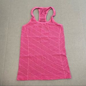 Lululemon tank - size 4, pink with pattern